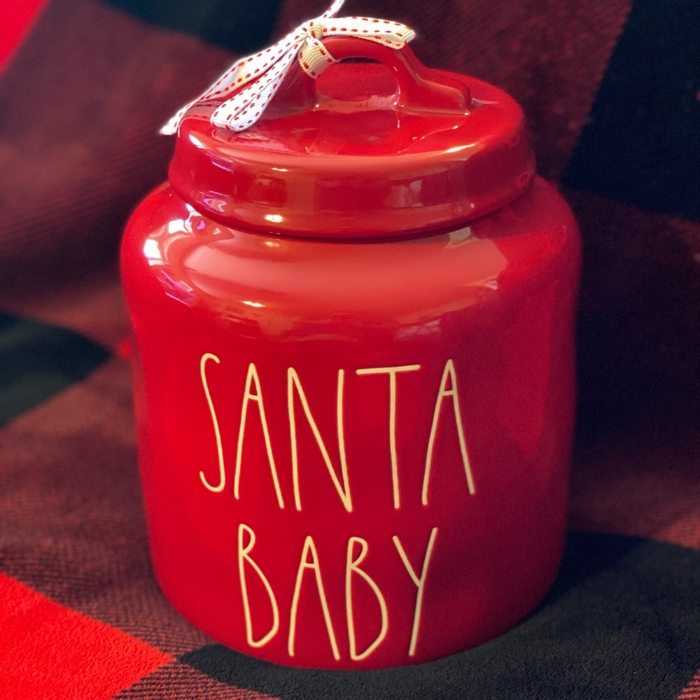 Rae Dunn Santa Baby canister